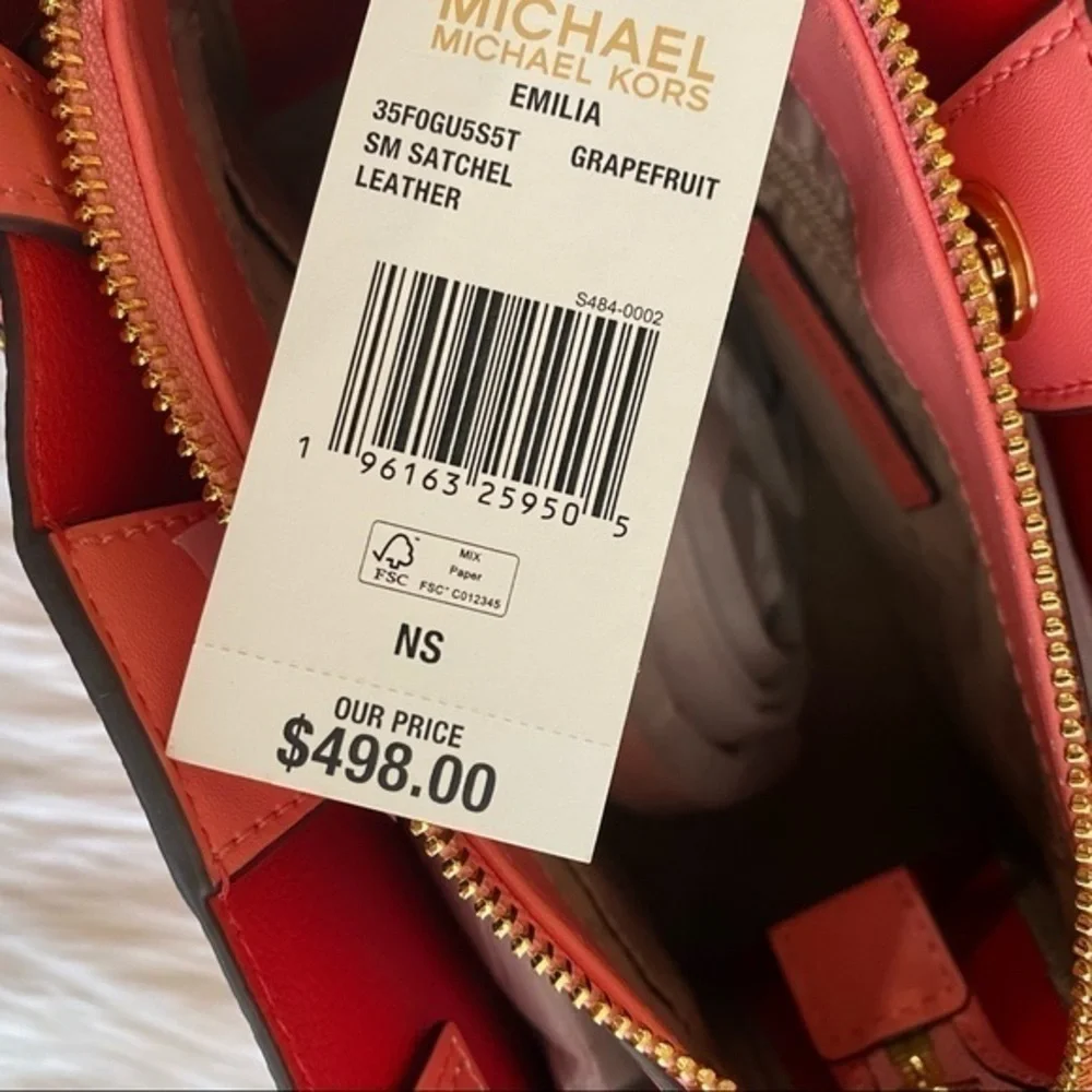 New Michael Kors Emilia Small Logo Satchel bag